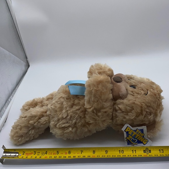The Petting Zoo Fluffy Tan Plush Stuffed Bear 13” - Picture 8 of 12